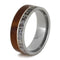 The Men's Jewelry Store (Unisex Jewelry) Ironwood Burl, Antler Deer, Silver Arrow 8mm Comfort-Fit Titanium Band