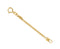 14k Yellow Gold 1.75mm Box Chain, Extender Safety Chain, 1.25"