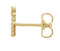 14k Yellow Gold Gold Diamond Letter 'G' Initial Stud Earring (Single Earring) (.06 Ctw, GH Color, I1 Clarity)