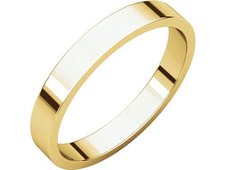 14k Yellow Gold Slim-Profile Flat 3.5mm Band