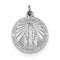 Rhodium-Plated Sterling Silver Miraculous Medal (22X16MM)