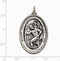 Sterling Silver Antiqued Saint Christopher Medal (43X27 MM)