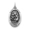 Sterling Silver Antiqued Saint Joseph Medal (35X18 MM)