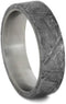 Gibeon Meteorite 6mm Comfort-Fit Matte Titanium Wedding Band, Size 12.5