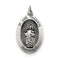 Sterling Silver Antiqued Saint Jude Thaddeus Medal Charm Pendant (25X20 MM)