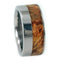 Buckeye Burl Wood 10mm Comfort Fit Interchangeable Titanium Wedding Band, Size 10