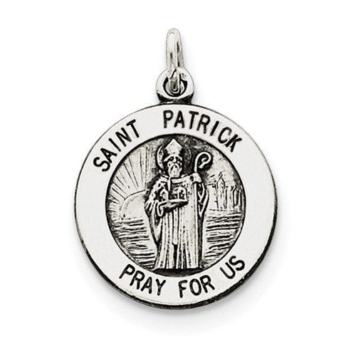 Sterling Silver St. Patrick Medal (20X15MM)