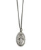 Stainless Steel Miraculous Medal Reverse Necklace, 18"