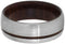 Brushed Titanium 9mm Comfort-Fit Cocobolo Wood Wedding Band, Size 5.5