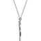 Diamond Bow Platinum Pendant Necklace, 16.5" (1/4 Cttw)