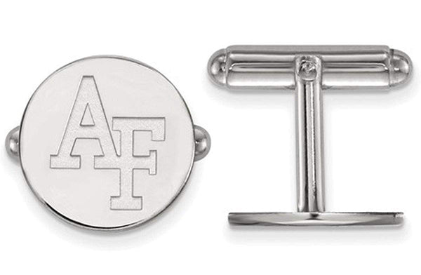 Rhodium-Plated Sterling Silver UNITED STATES Air Force Academy Cuff Links, 15MM