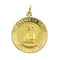 14k Yellow Gold Round St. Elizabeth Seton Medal (12 MM)