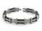 Men's Mediterranean Collection Gray Titanium 10mm Two Row Cable Wire Link Bracelet, 8.5"