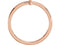 Sideways Cross 14k Rose Gold Ring, Size 8