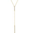 Diamond Bar Y Necklace in 14k Yellow Gold, 16-18" ( 1/5 Ctw, Color H+, Clarity I1)