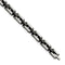 Men's Polished Stainless Steel 10mm Black Ceramic Bracelet, 8.5"