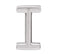 Initial Letter 'I' Rhodium-Plated 14k White Gold Stud Earring (Single Earring)