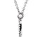 Diamond Square 14k White Gold Pendant Necklace, 16" (1/8 Cttw)