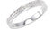 Granulated Raised Edge 2.75mm 14k White Gold Stacking Band