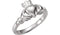 14k White Gold Youth Teen Claddagh Celtic Ring, Size 5