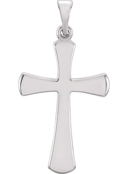 Cross Pendant, Sterling Silver (21x14MM)