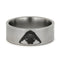 Star Wars Engraved 9mm Comfort-Fit Brushed Titanium Wedding Band