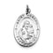 Rhodium-Plated Sterling Silver St. Joseph Medal (35X21MM)