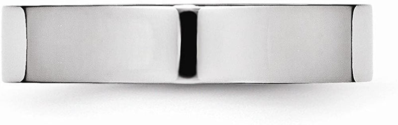 Men's Cobalt Chrome 5mm Comfort-Fit Flat Profile Ring Size 12