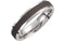 Titanium 5mm Black Satin Ridge Comfort Fit Band