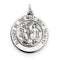 Sterling Silver Antiqued Holy Trinity Medal (26X18MM)