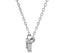 Diamond Solitaire Inifinity Trim Rhodium Plate 14k White Gold Pendant Necklace, 16" (.10 Cttw)