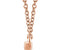 Diamond Bar 14k Rose Gold Pendant Necklace, 18" (1/3 Cttw)