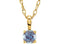 Children's Chatham Created Alexandrite 'June' Birthstone Children's 14k Yellow Gold Pendant Necklace, 14"