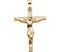 Hammered Crucifix 18k Yellow Gold Pendant (24.5X19.2MM)