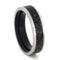 Dinosaur Bone, Ebony Wood 6mm Comfort-Fit Titanium Band