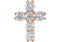 Diamond Cross Pendant, Rhodium-Plated 14k Rose Gold (1/4 Ctw, Color G-H, Clarity I1 )