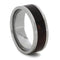 Honduran Rosewood Burl 8mm Comfort-Fit Titanium Band