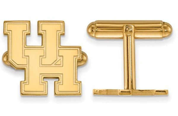 14K Yellow Gold University Of Houston Cuff Links, 16MM