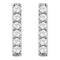 Diamond Vertical Bar Earrings, Rhodium-Plated 14k White Gold ( 1/10 Ctw, Color H+, Clarity I1)