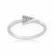 The Men's Jewelry Store (for HER) Diamond Contemporary Triangle Ring, Rhodium Plated Sterling Silver (.021 Ctw)