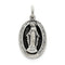 Sterling Silver Antiqued Miraculous Medal (25X13MM)