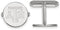 Rhodium-Plated Sterling Silver Texas A and M University Cuff Links, 15 Millimeters