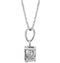 Brown Diamond Pendant Necklace in Rhodium Plate 14k White Gold, 18" (1/5 Cttw)