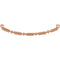 Petite Granulated Beaded Bar Pendant, 14k Rose Gold