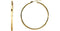 Tube Hoop Earrings, 14k Yellow Gold (34mm)