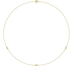 Diamond Solitaire 14k Yellow Gold Pendant Necklace, 18" (1/5 Cttw)