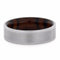 The Men's Jewelry Store (Unisex Jewelry) Desert Ironwood with Matte Titanium 6mm Comfort-Fit Band