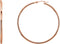 Tube Hoop Earrings, 14k Rose Gold (15mm)