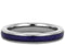 Lapis Lazuli Inlay 3mm Comfort-Fit Titanium Wedding Band, Size 16