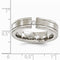 Diamond Collection in Brushed and Polished Titanium Diamond 6mm Band (.10 Ct, G-I, I1)